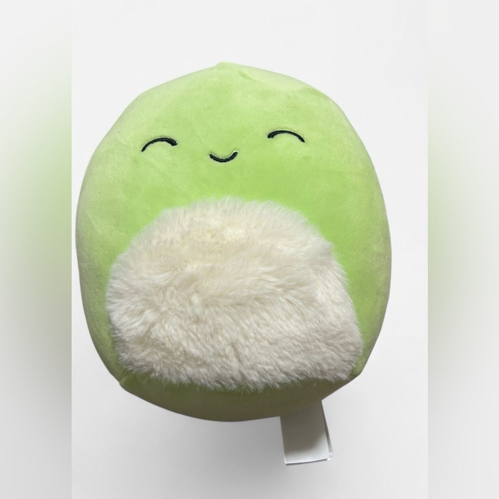 Squishmallows Turtle Henry Lime Green Smiling Pillow